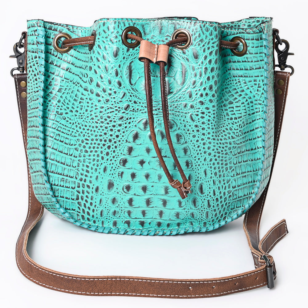 American Darling Crocodile Embossed Genuine Leather