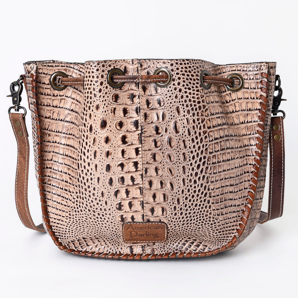 American Darling Crocodile Embossed Genuine Leather