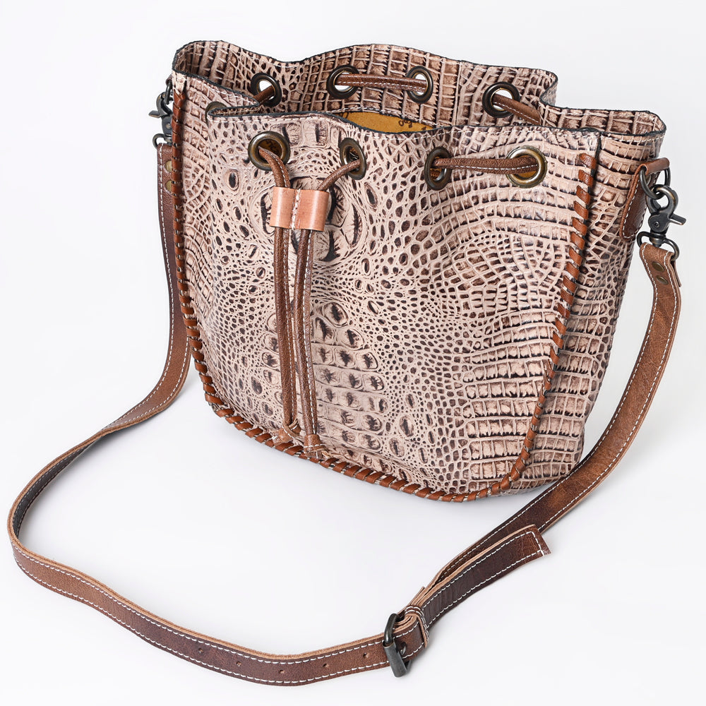 American Darling Crocodile Embossed Genuine Leather