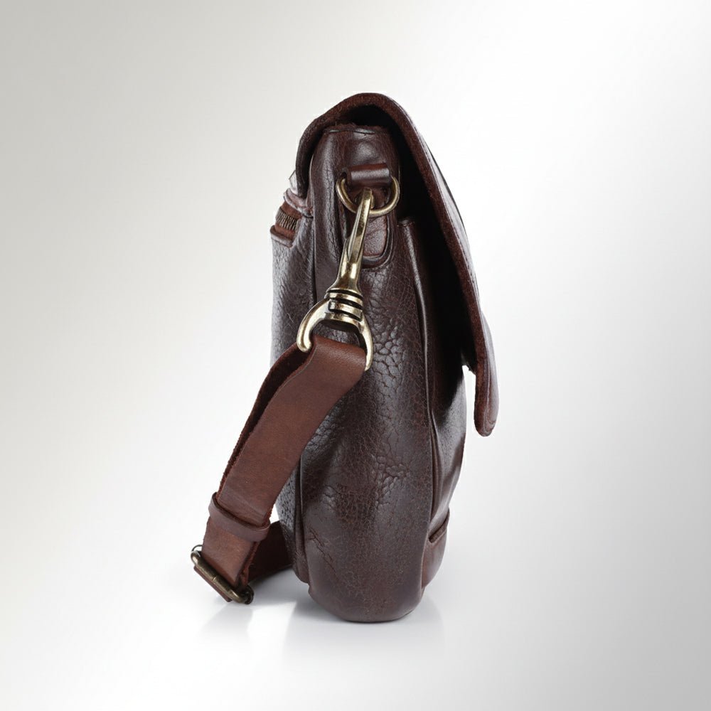 Vintage Handcrafted Crossbody Bag In Full-Grain European Leather For Women Everyday Use