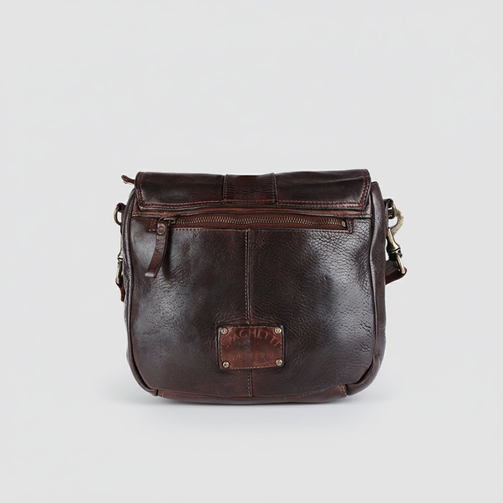 Vintage Handcrafted Crossbody Bag In Full-Grain European Leather For Women Everyday Use
