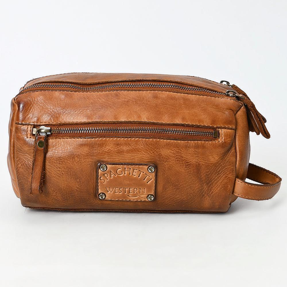 Spaghetti Western Fanny Pack Vintage Handmade Drum Dyed Genuine European Cowhide Leather