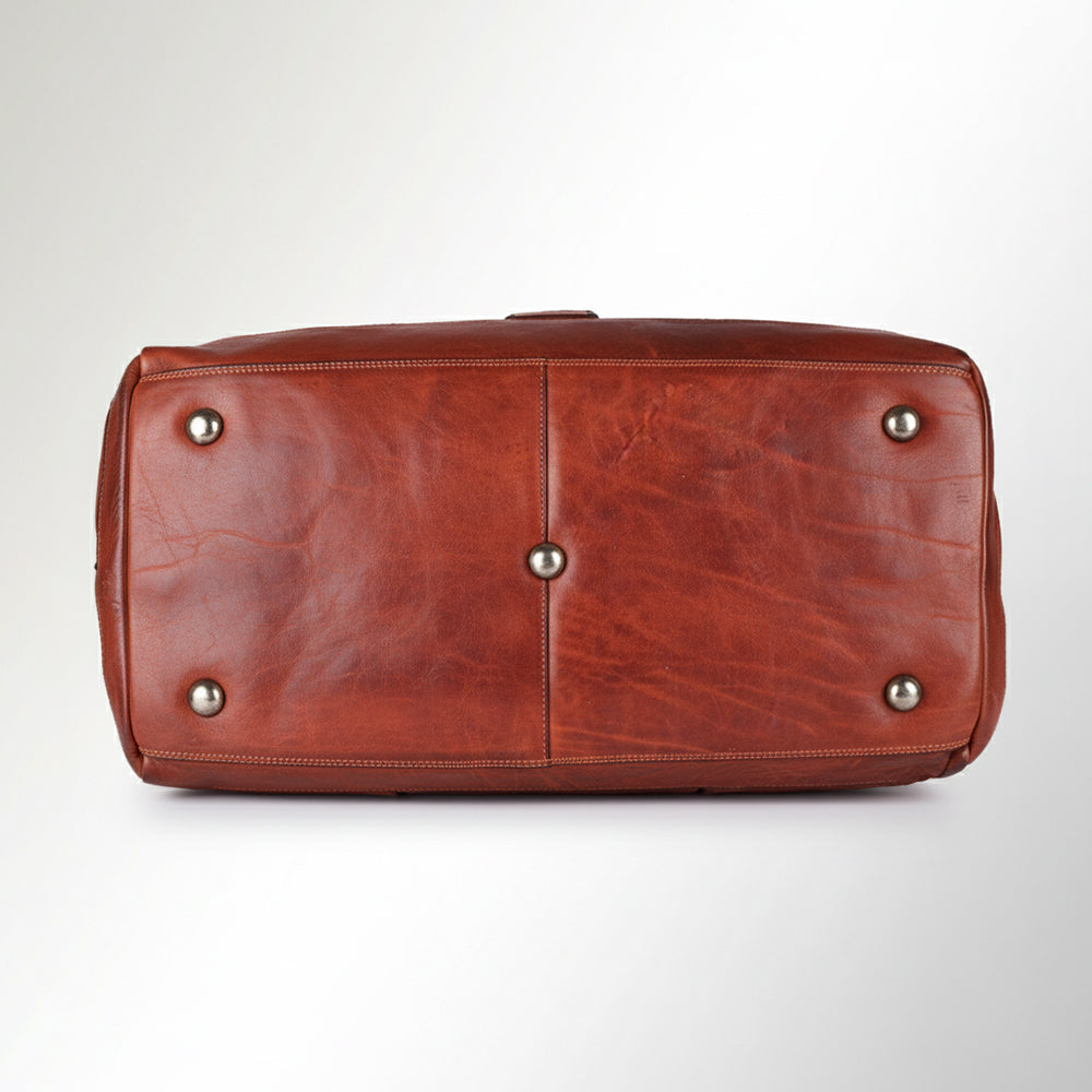 Spaghetti Western Swc418Cg Duffel Vintage Handmade Drum Dyed Genuine European Cowhide Leather Women Bag Western Handbag Purse