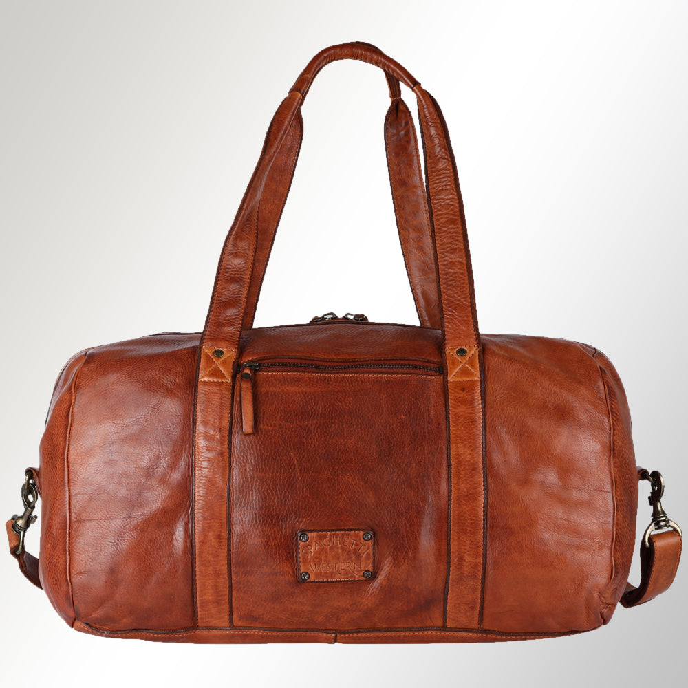 Spaghetti Western Duffel Vintage Handmade Drum Dyed Genuine European Cowhide Leather