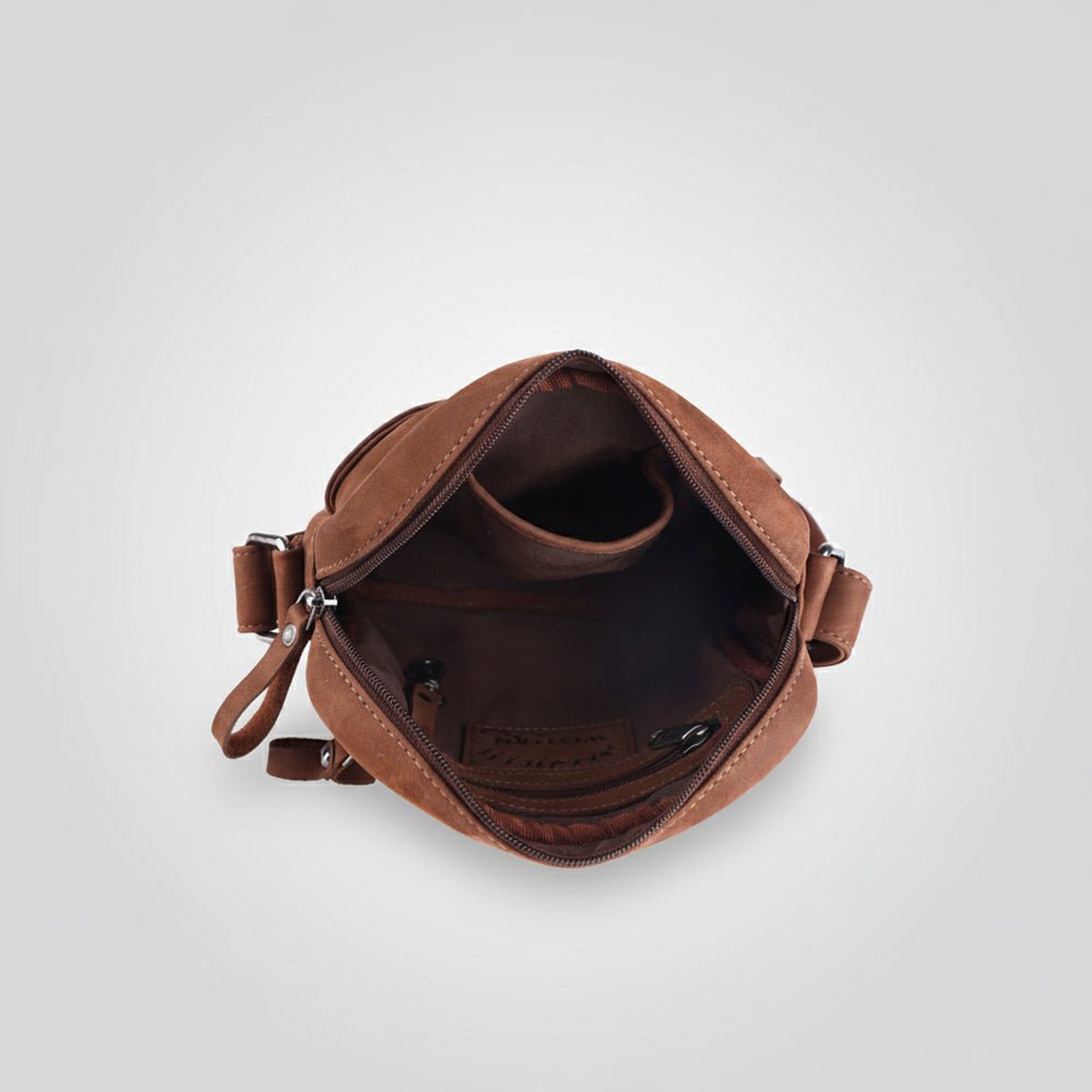 Spaghetti Western Coin Purse Vintage Handmade Drum Dyed Genuine European Cowhide Leather