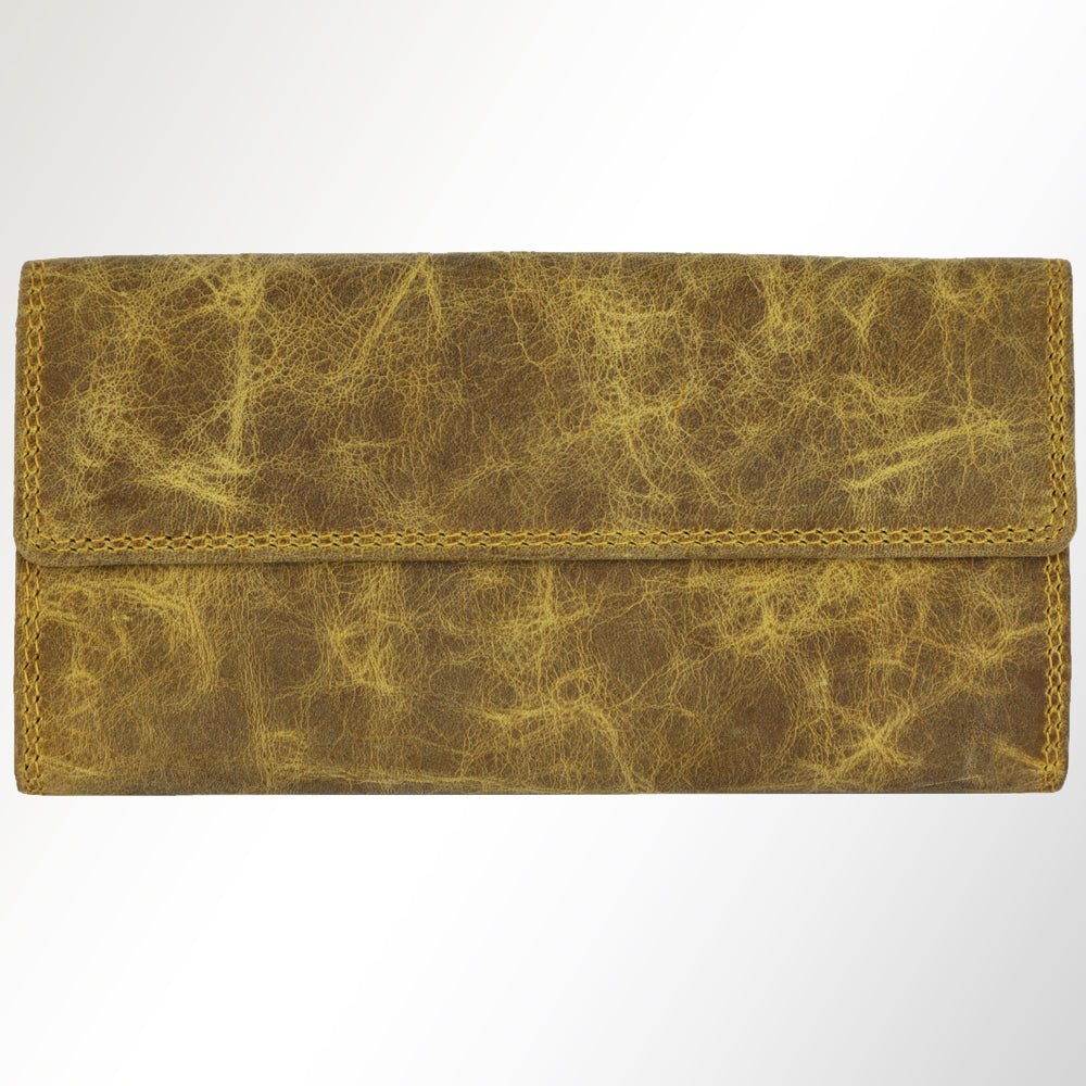 Spaghetti Western Wallet Vintage Handmade Drum Dyed Genuine European Cowhide Leather
