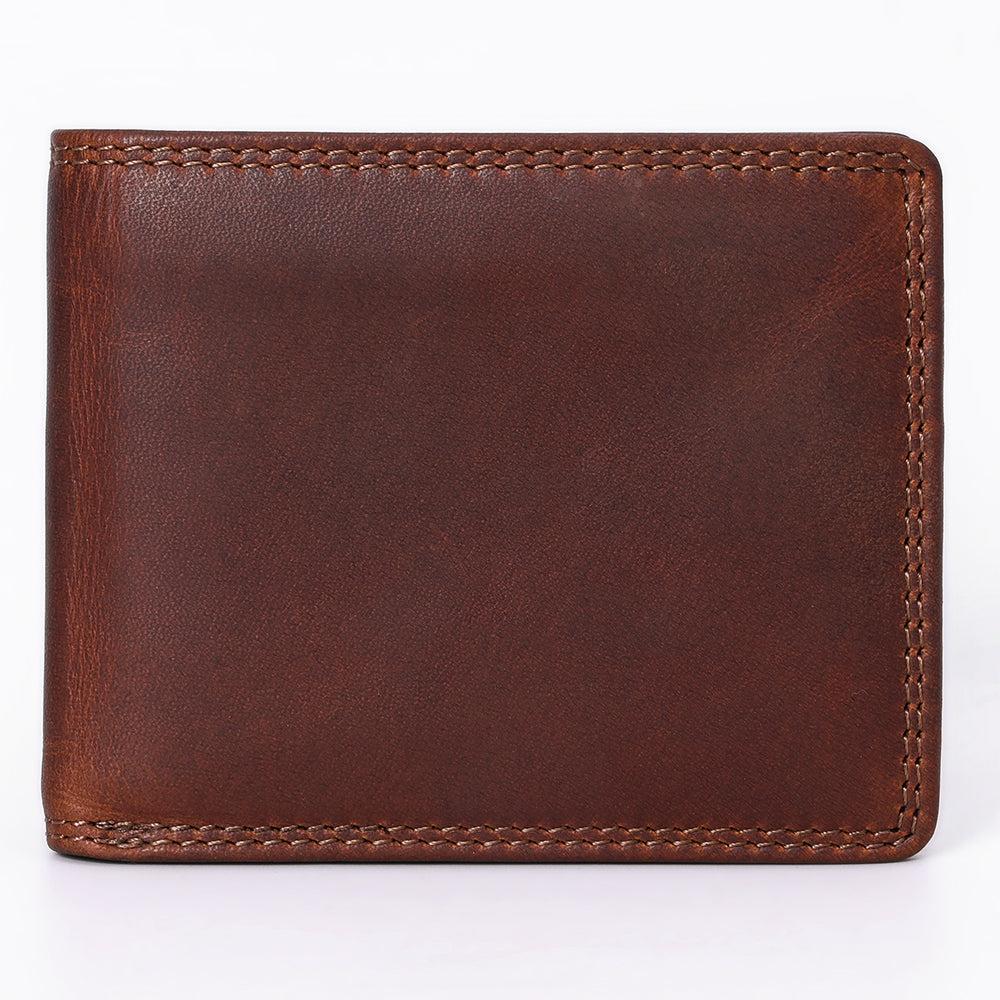Spaghetti Western Wallet Vintage Handmade Drum Dyed Genuine European Cowhide Leather