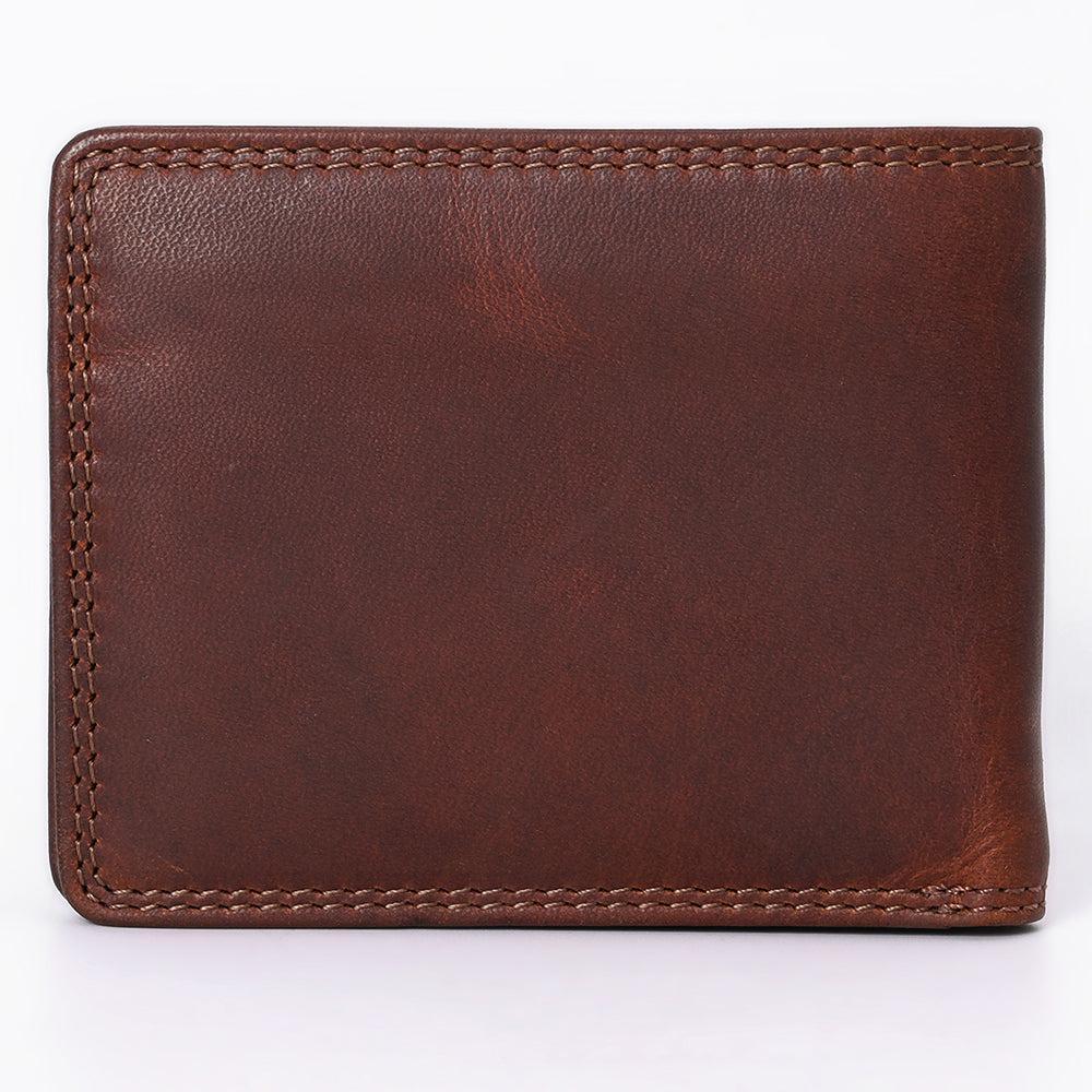 Spaghetti Western Wallet Vintage Handmade Drum Dyed Genuine European Cowhide Leather