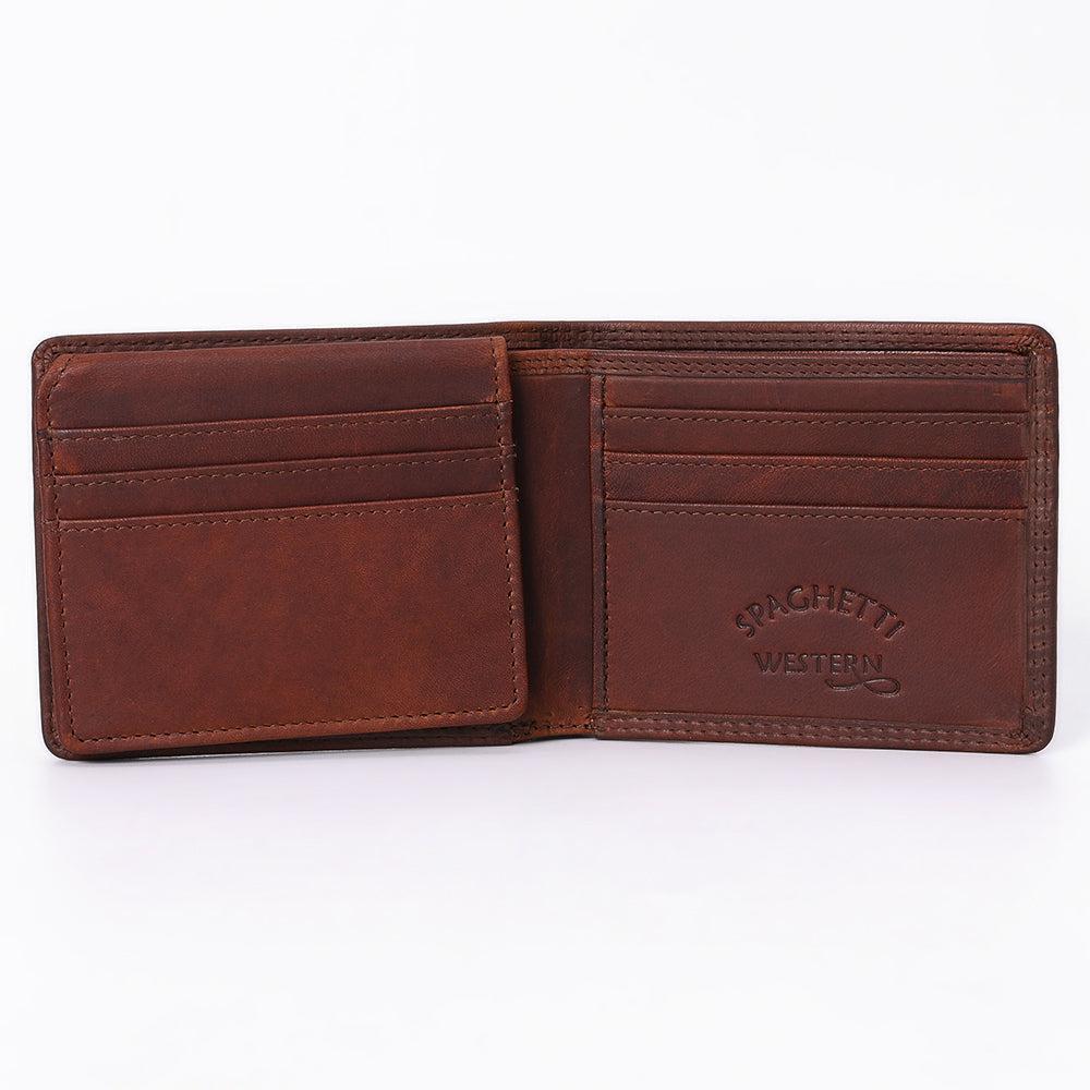 Spaghetti Western Wallet Vintage Handmade Drum Dyed Genuine European Cowhide Leather