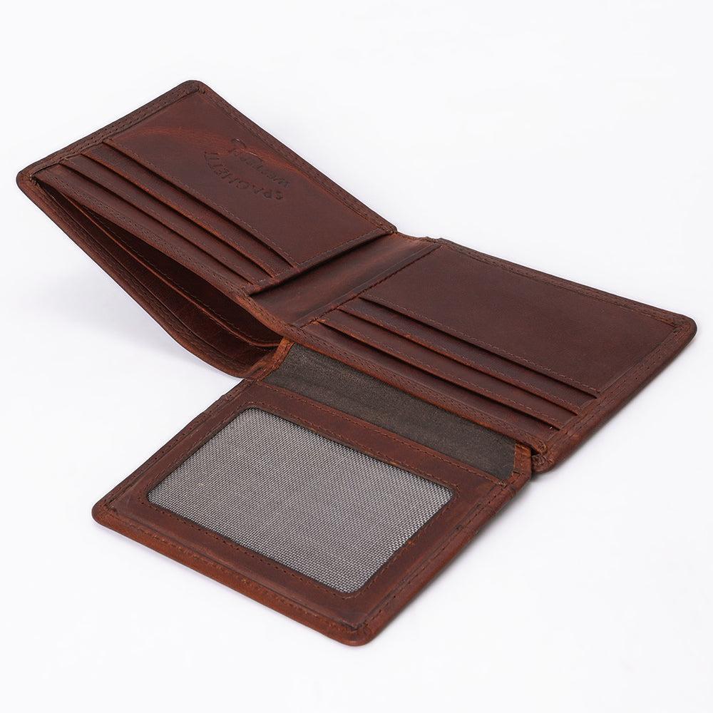 Spaghetti Western Wallet Vintage Handmade Drum Dyed Genuine European Cowhide Leather