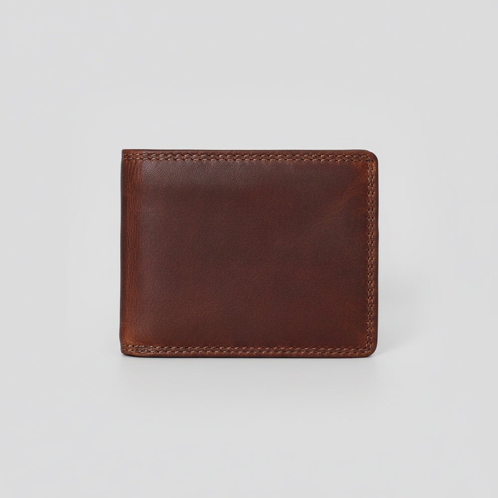 Spaghetti Western Swc431Dkbrn Wallet Vintage Handmade Drum Dyed Genuine European Cowhide Leather Women Bag Western Handbag Purse