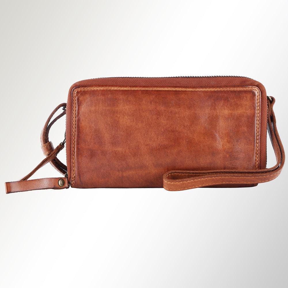 Spaghetti Western Wallet Vintage Handmade Drum Dyed Genuine European Cowhide Leather