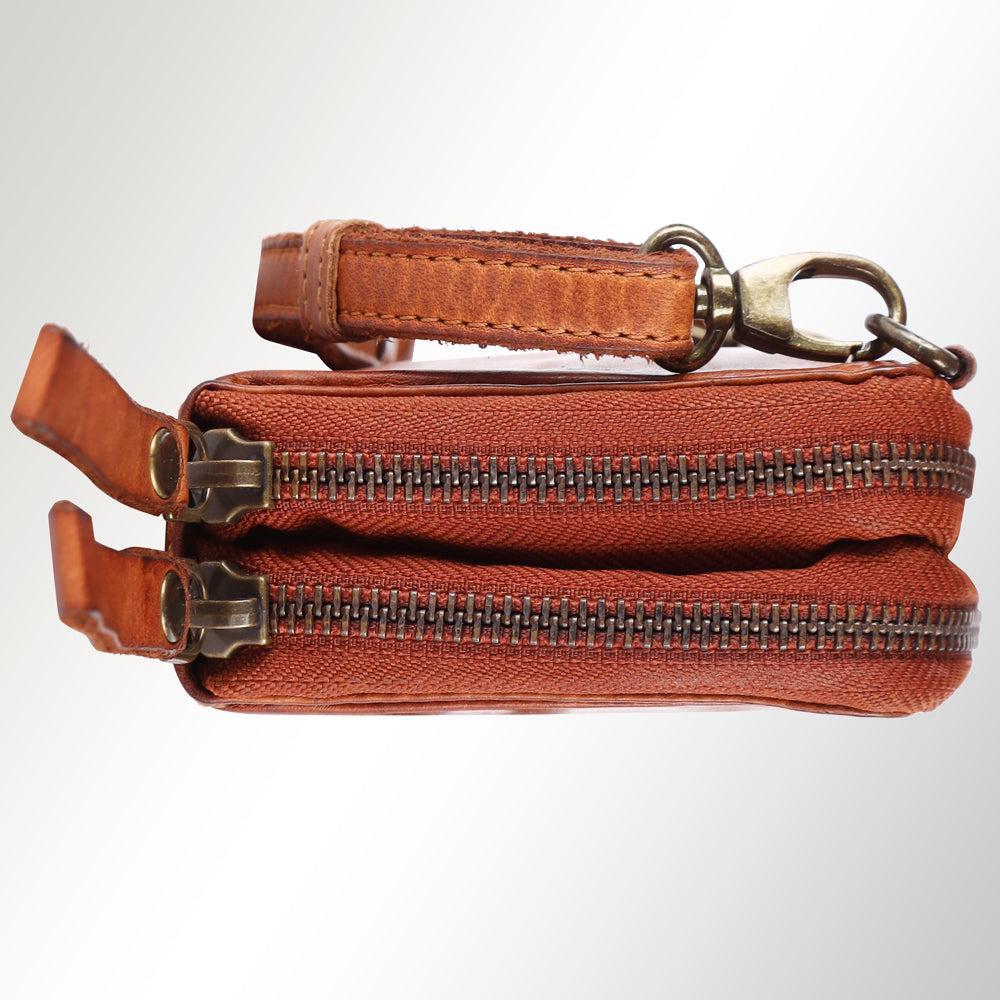 Spaghetti Western Wallet Vintage Handmade Drum Dyed Genuine European Cowhide Leather