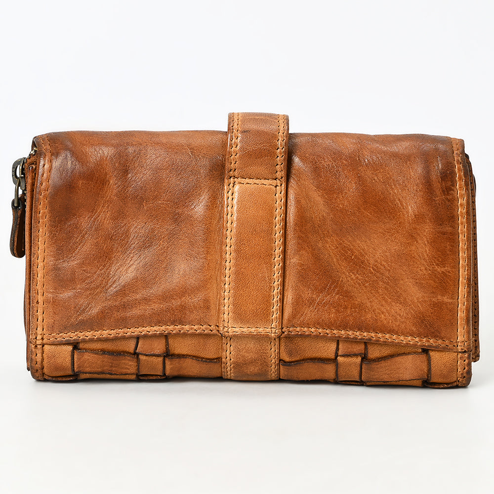 Spaghetti Western Wallet Vintage Handmade Drum Dyed Genuine European Cowhide Leather