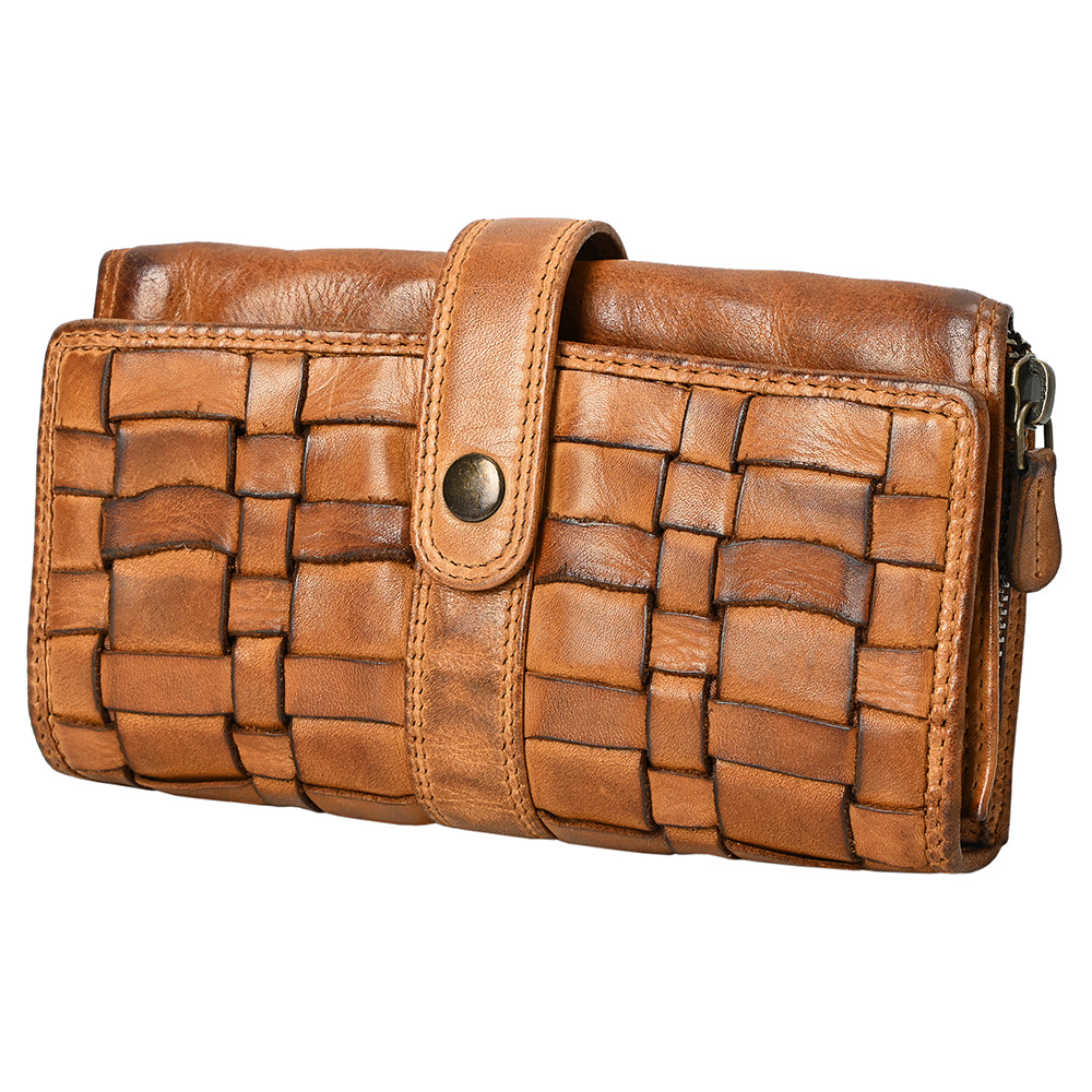 Spaghetti Western Wallet Vintage Handmade Drum Dyed Genuine European Cowhide Leather