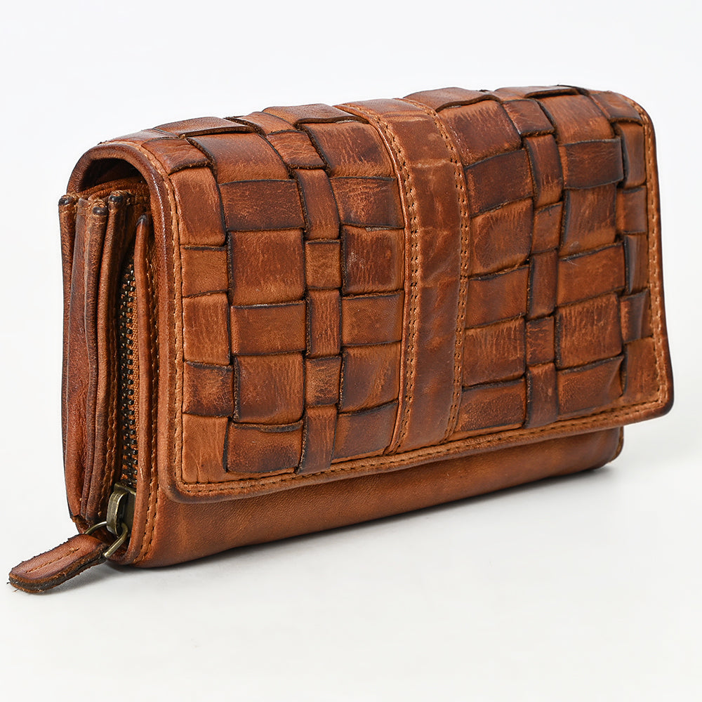 Spaghetti Western Wallet Vintage Handmade Drum Dyed Genuine European Cowhide Leather