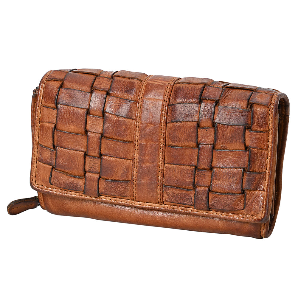 Spaghetti Western Wallet Vintage Handmade Drum Dyed Genuine European Cowhide Leather