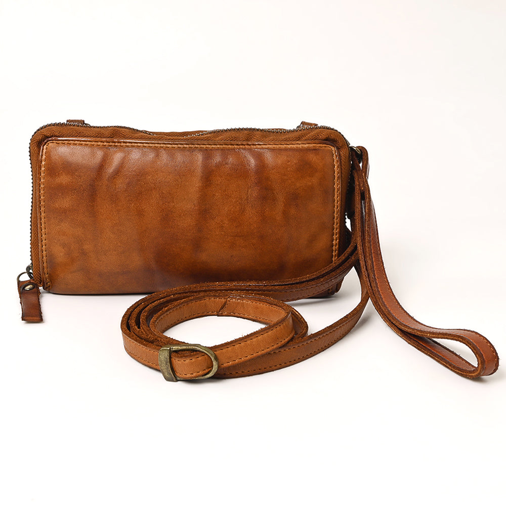 Spaghetti Western Wallet Vintage Handmade Drum Dyed Genuine European Cowhide Leather