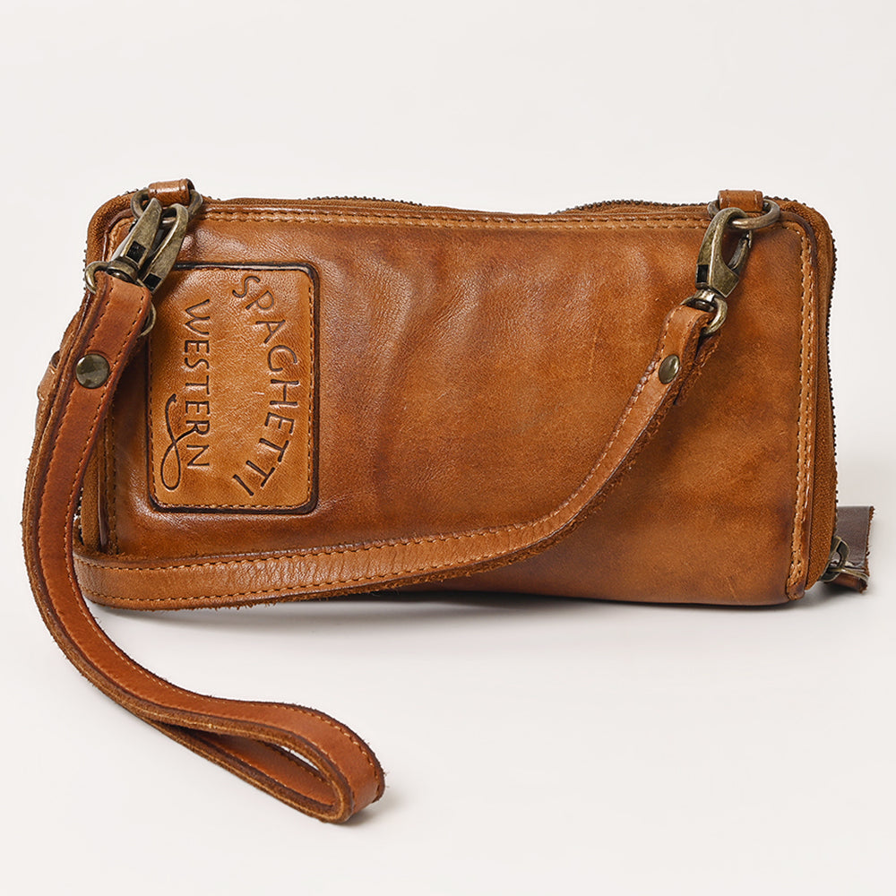 Spaghetti Western Wallet Vintage Handmade Drum Dyed Genuine European Cowhide Leather