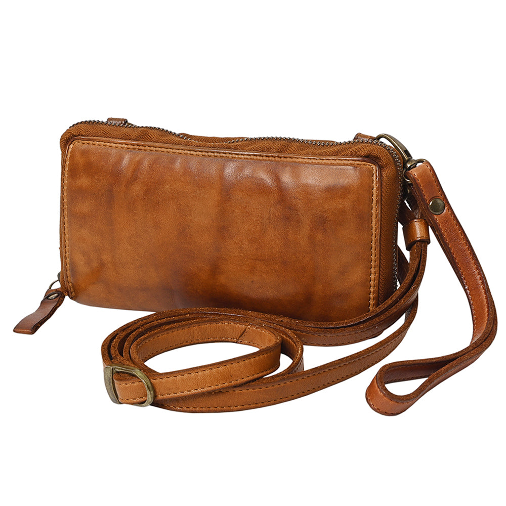 Spaghetti Western Wallet Vintage Handmade Drum Dyed Genuine European Cowhide Leather