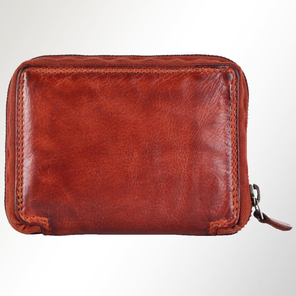 Spaghetti Western Wallet Vintage Handmade Drum Dyed Genuine European Cowhide Leather