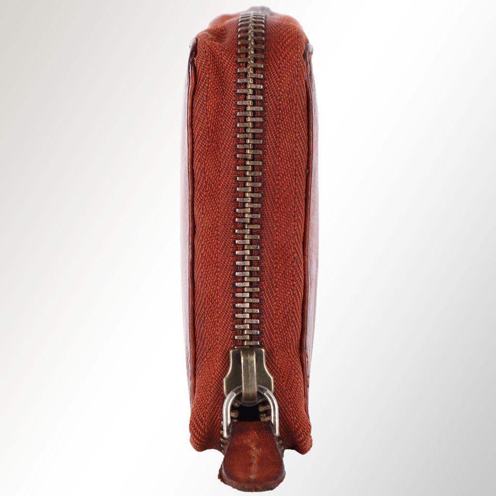 Spaghetti Western Wallet Vintage Handmade Drum Dyed Genuine European Cowhide Leather