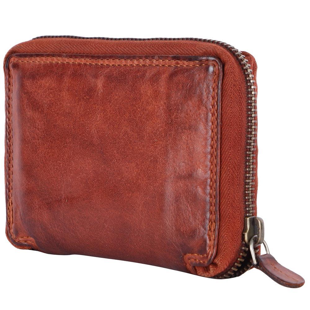 Spaghetti Western Wallet Vintage Handmade Drum Dyed Genuine European Cowhide Leather