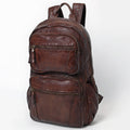 Spaghetti Western Backpack Vintage Handmade Drum Dyed Genuine European Cowhide Leather