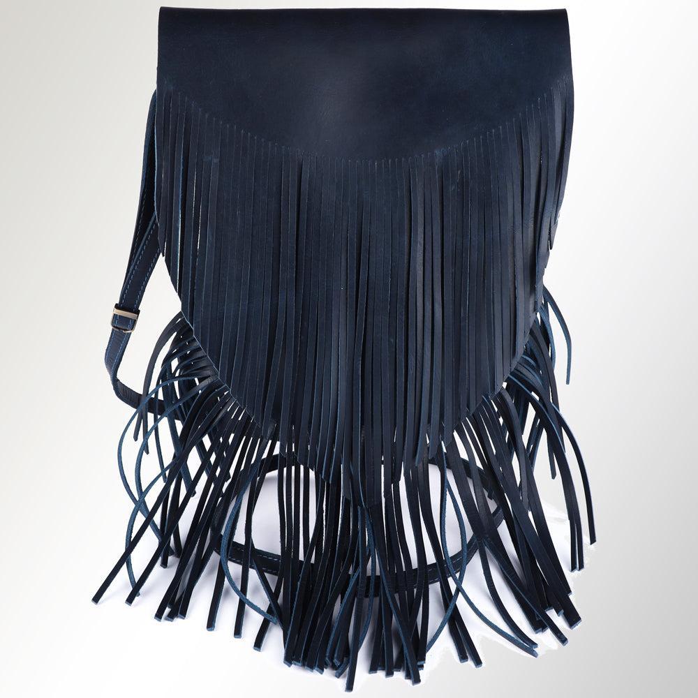 Spaghetti Western Large Crossbody Vintage Handmade Drum Dyed Genuine European Cowhide Leather