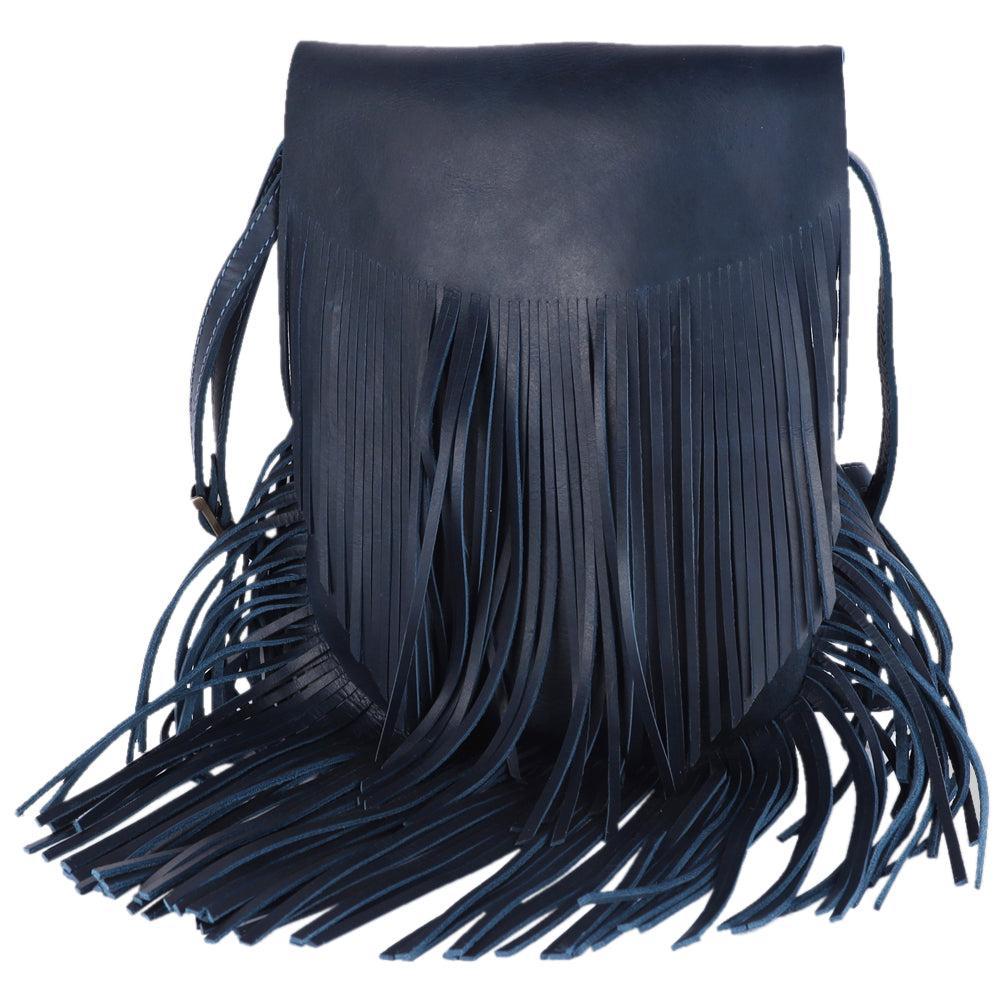 Spaghetti Western Large Crossbody Vintage Handmade Drum Dyed Genuine European Cowhide Leather