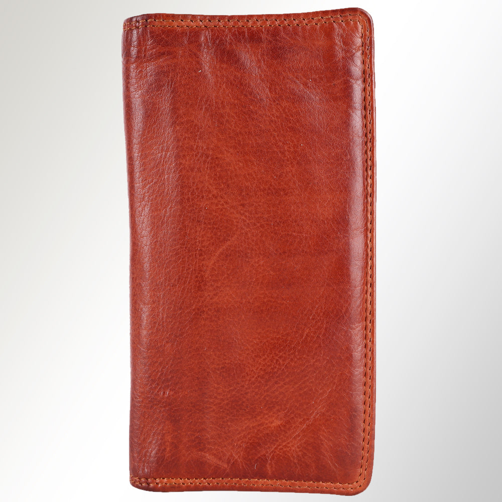 Spaghetti Western Card-Holder Vintage Handmade Drum Dyed Genuine European Cowhide Leather