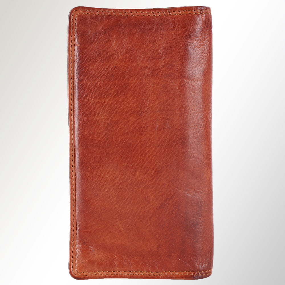 Spaghetti Western Card-Holder Vintage Handmade Drum Dyed Genuine European Cowhide Leather