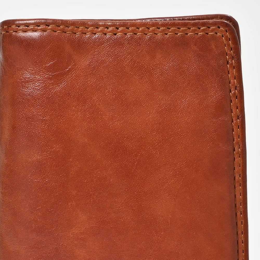 Spaghetti Western Swc437Cg Card-Holder Vintage Handmade Drum Dyed Genuine European Cowhide Leather Women Bag Western Handbag Purse