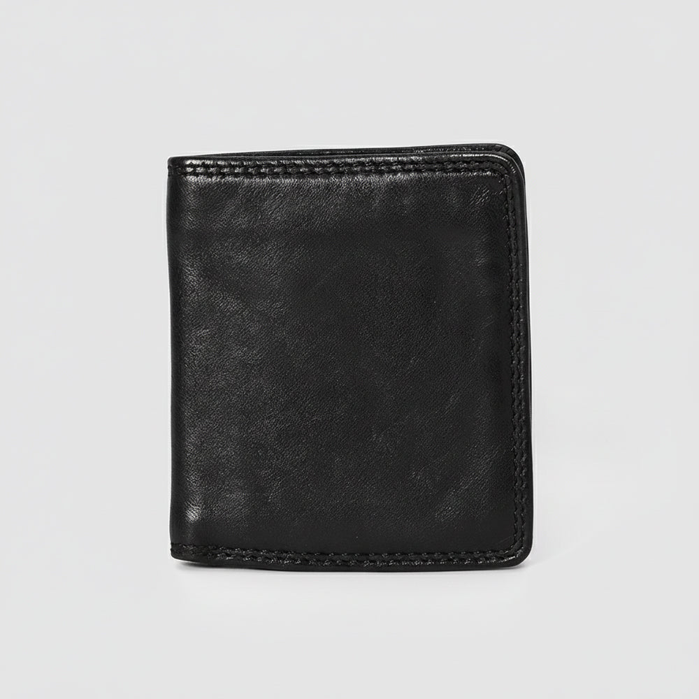 Spaghetti Western Swc444Blk Wallet Vintage Handmade Drum Dyed Genuine European Cowhide Leather Women Bag Western Handbag Purse