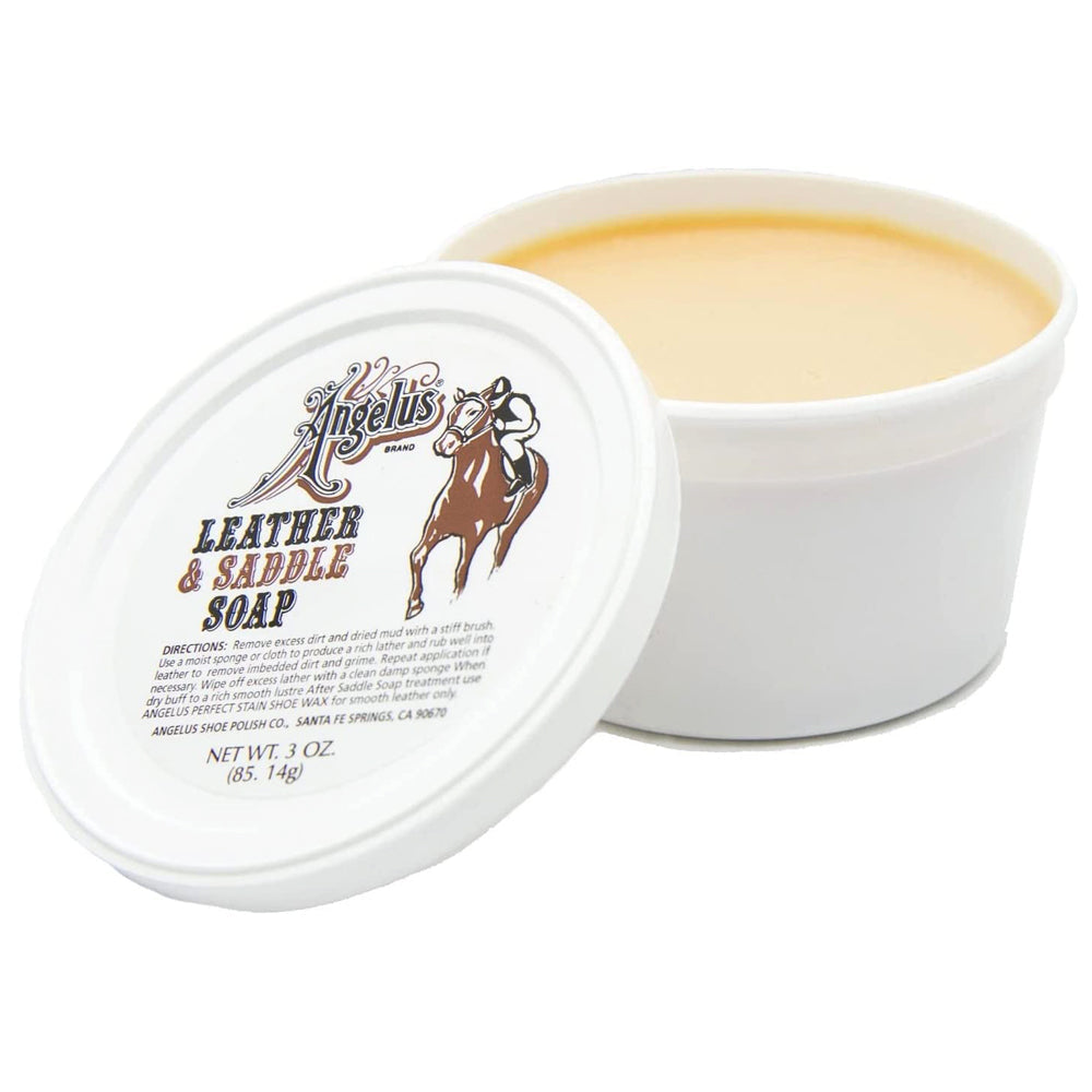 3 Oz Angelus Leather & Saddle Cleaner Conditioner and Softener Soap