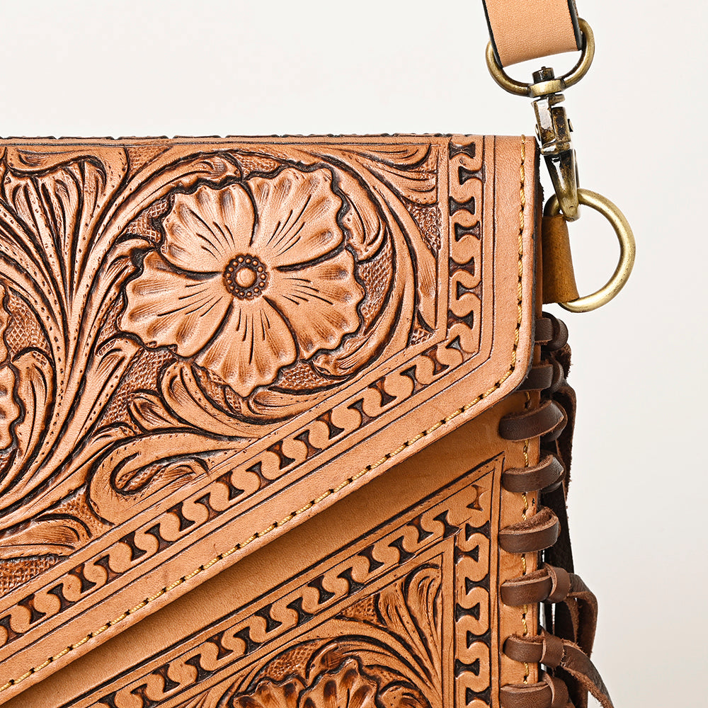 American Darling Envelope Hand Tooled Genuine Leather