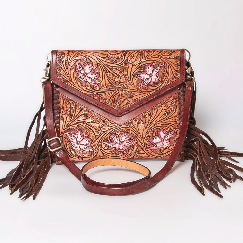 American Darling Envelope Hand Tooled Genuine Leather