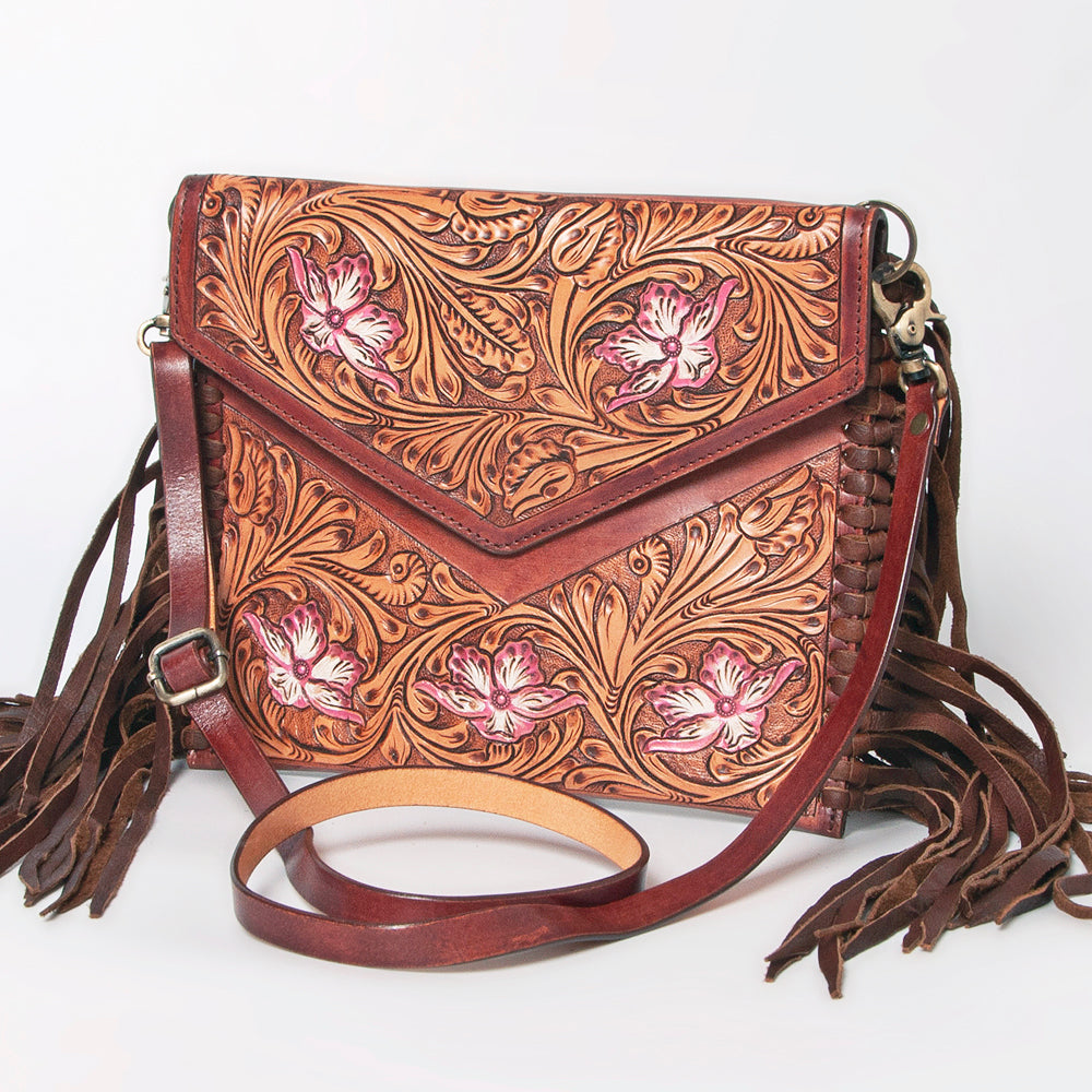 American Darling Envelope Hand Tooled Genuine Leather