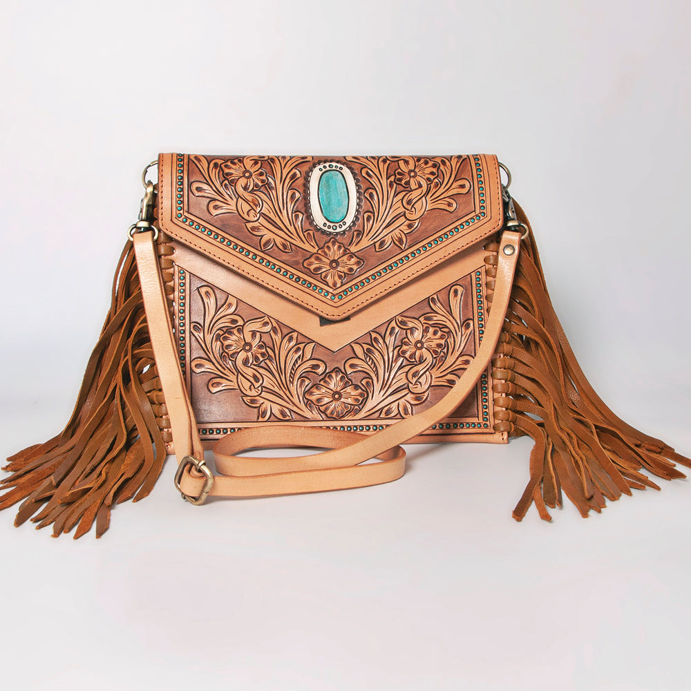 American Darling Envelope Hand Tooled Genuine Leather