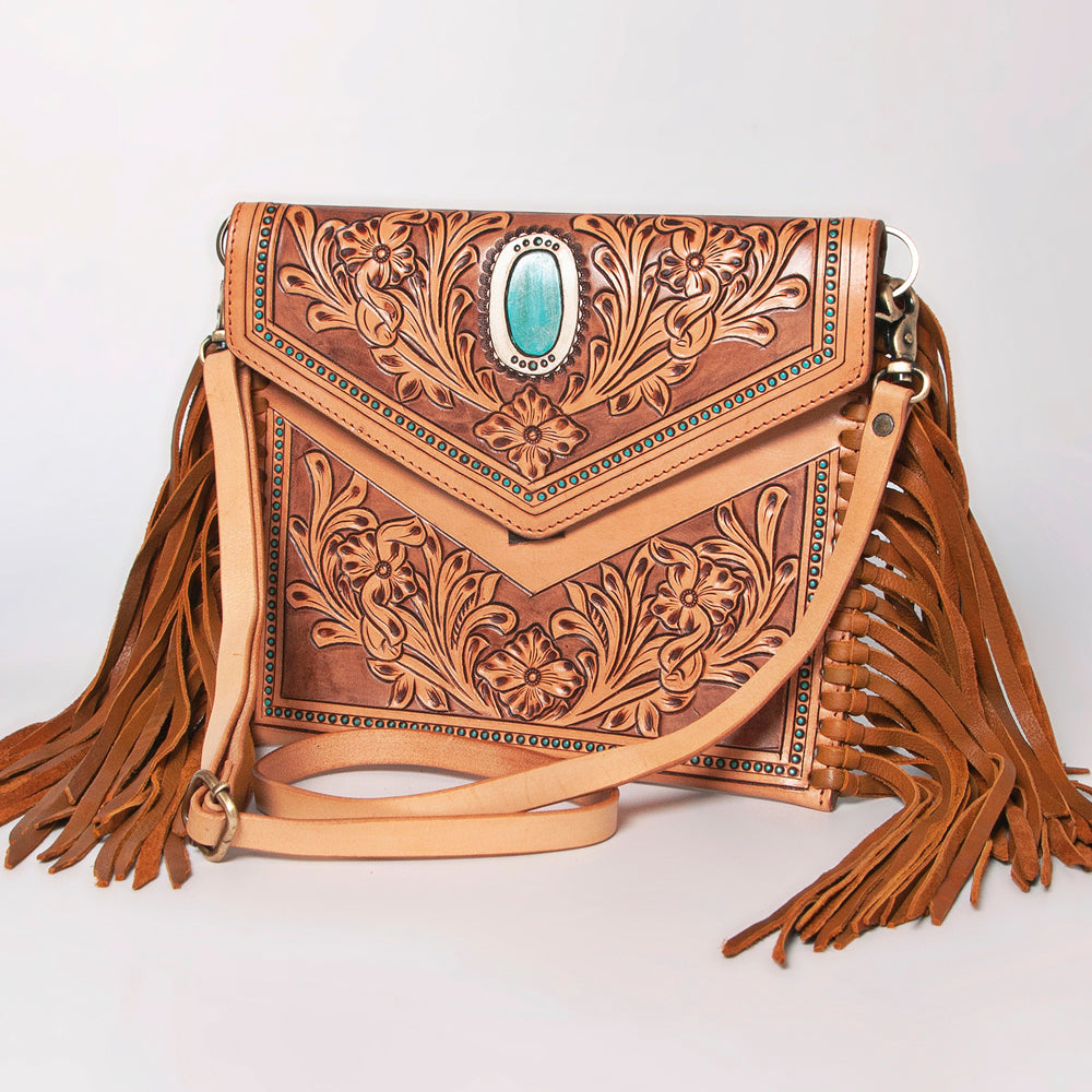 American Darling Envelope Hand Tooled Genuine Leather