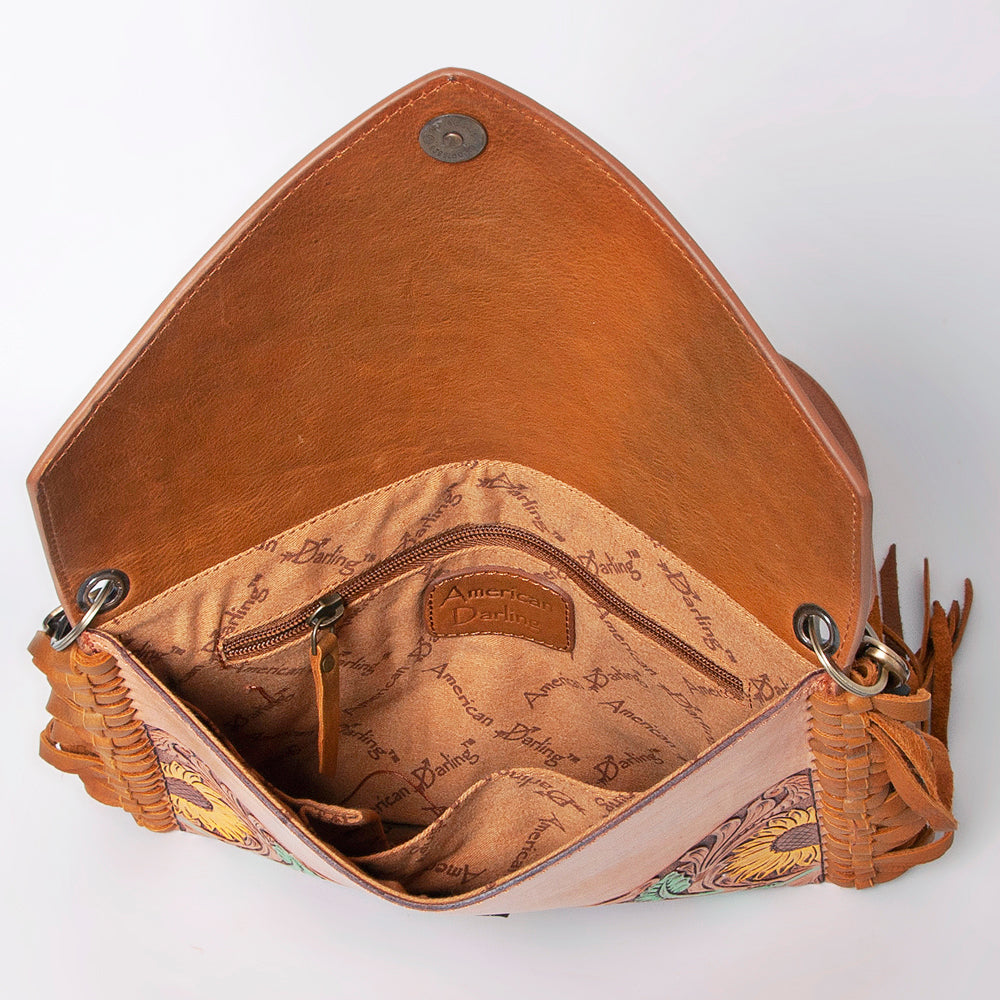 American Darling Envelope Hand Tooled Genuine Leather