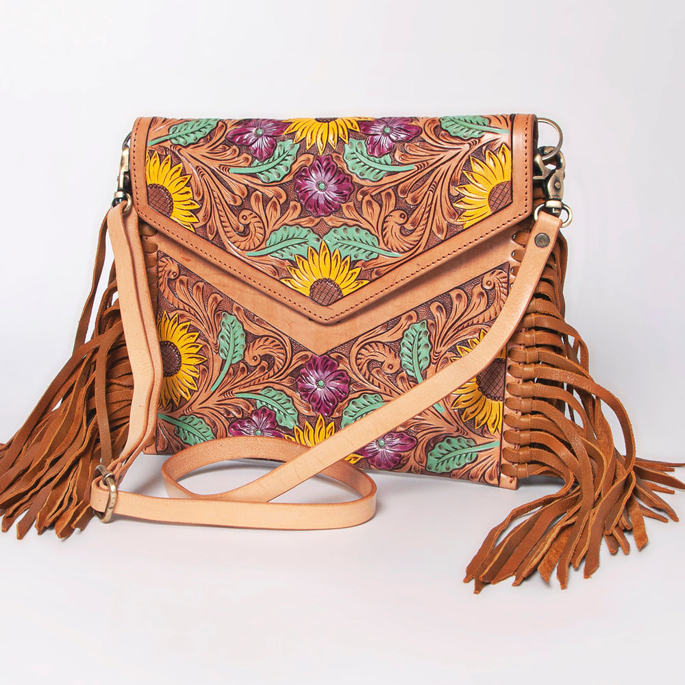 American Darling Envelope Hand Tooled Genuine Leather