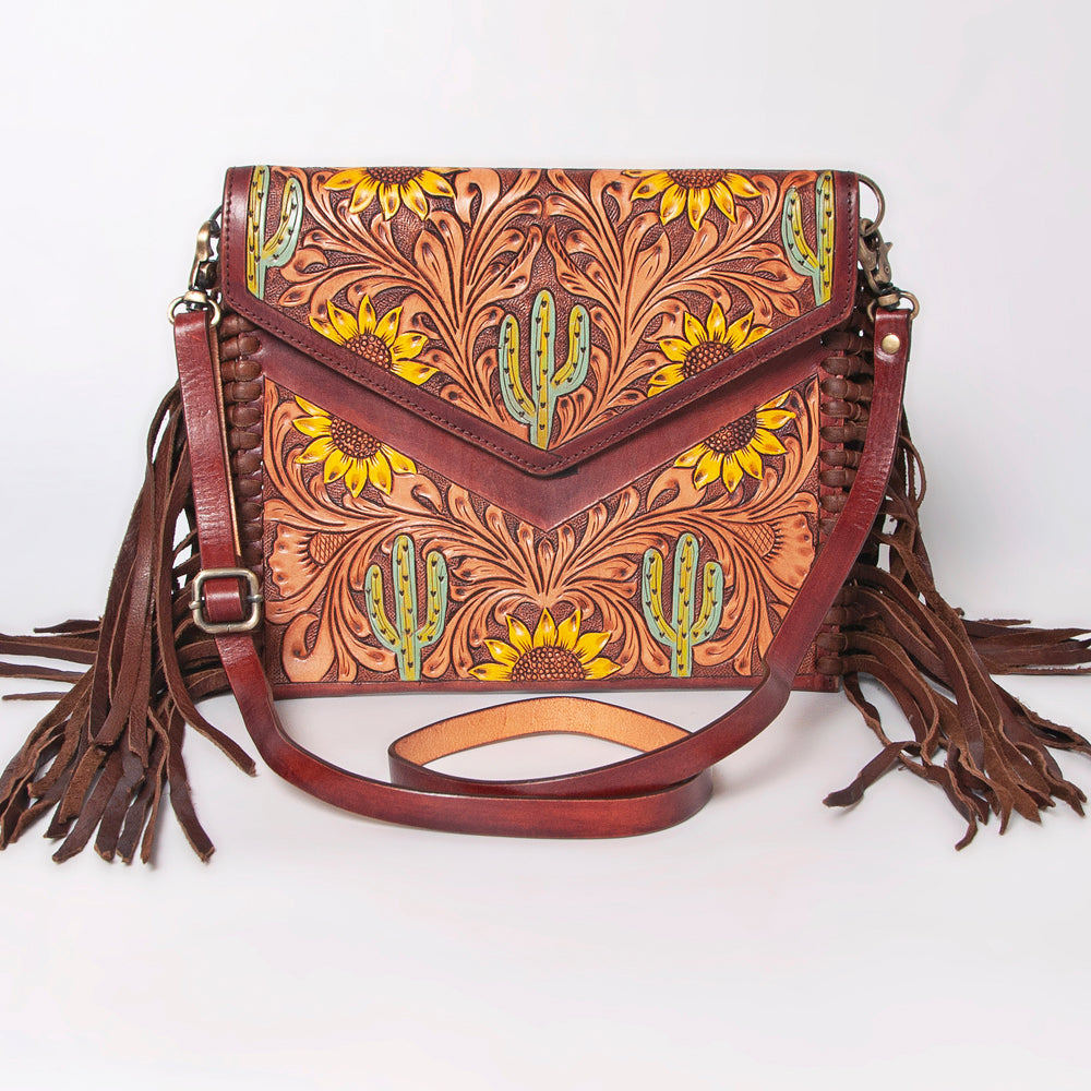 American Darling Envelope Hand Tooled Genuine Leather