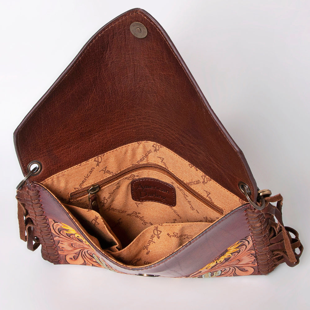 American Darling Envelope Hand Tooled Genuine Leather