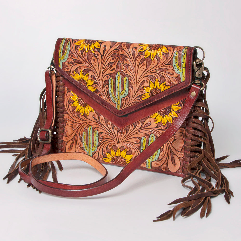 American Darling Envelope Hand Tooled Genuine Leather