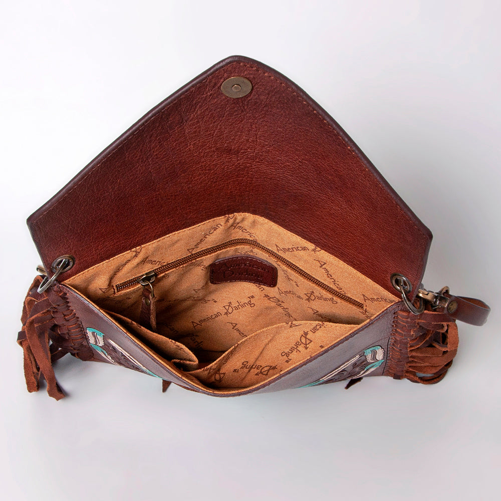 American Darling Envelope Hand Tooled Genuine Leather