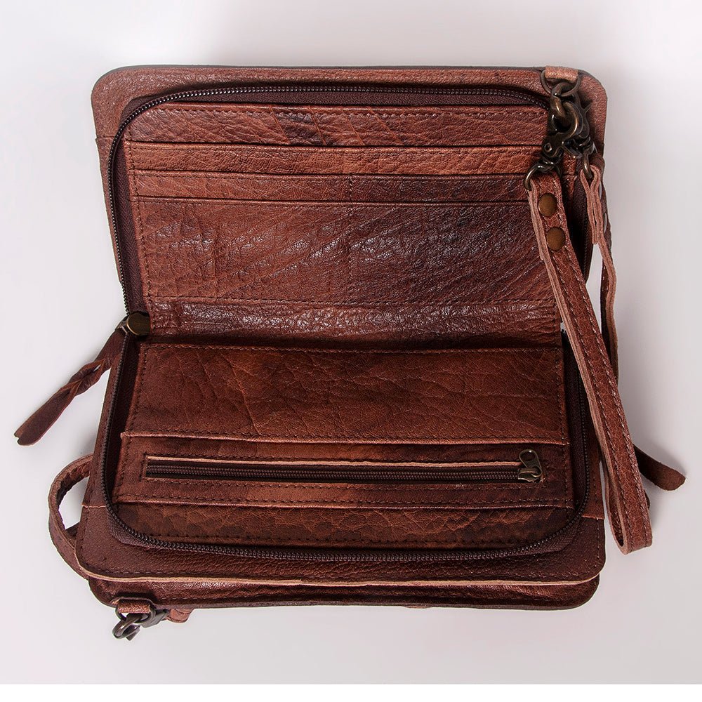 American Darling Hand Tooled Hair-On Genuine Leather