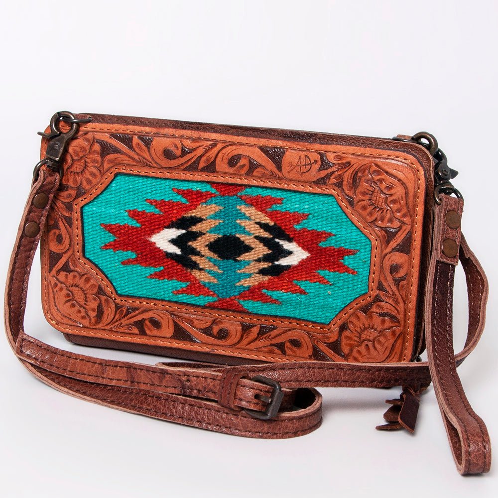American Darling Hand Tooled Hair-On Genuine Leather