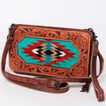 American Darling Hand Tooled Hair-On Genuine Leather