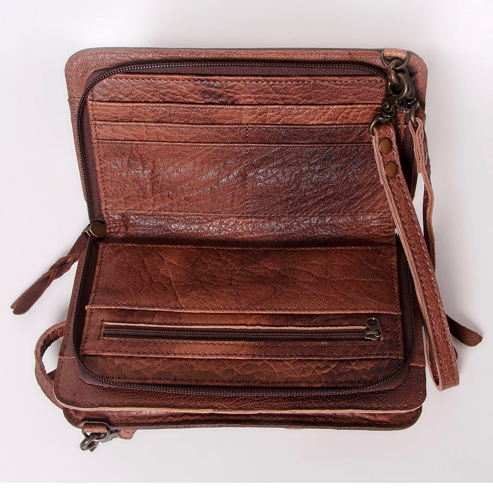 American Darling Hand Tooled Hair-On Genuine Leather